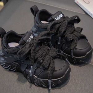 Kids Black Stylish Chunky Sneakers